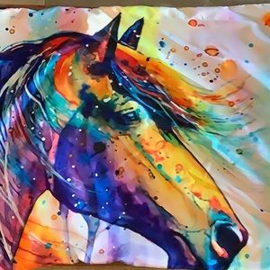 Set of two standard pillowcases, gorgeous horse pic